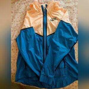 Nike Peach and Blue Windbreaker